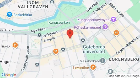 Apartments for rent i Gothenburg City Centre - kort over placeringen