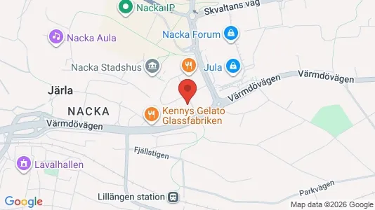 Apartments for rent i Nacka - kort over placeringen