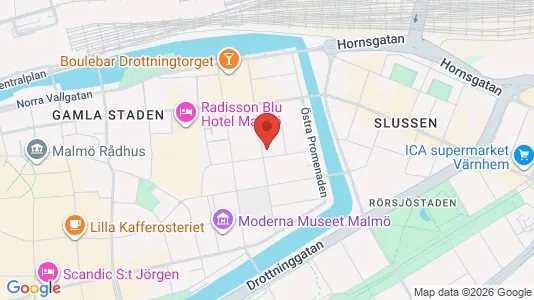 Apartments for rent i Malmö City - kort over placeringen