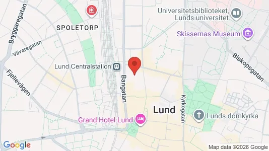 Apartments for rent i Lund - kort over placeringen