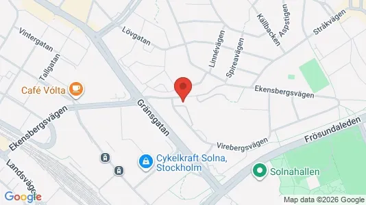 Apartments for rent i Solna - kort over placeringen