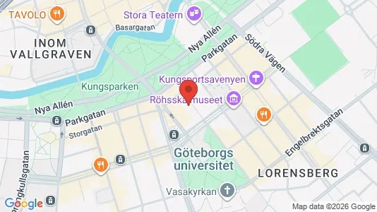Apartments for rent i Gothenburg City Centre - kort over placeringen