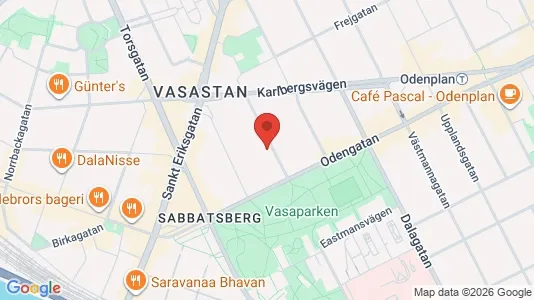 Apartments for rent i Vasastan - kort over placeringen
