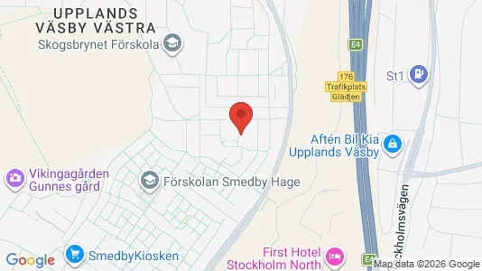 Apartments for rent i Upplands Väsby - kort over placeringen