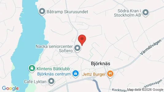 Apartments for rent i Nacka - kort over placeringen