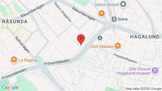 Apartments for rent i Solna - kort over placeringen