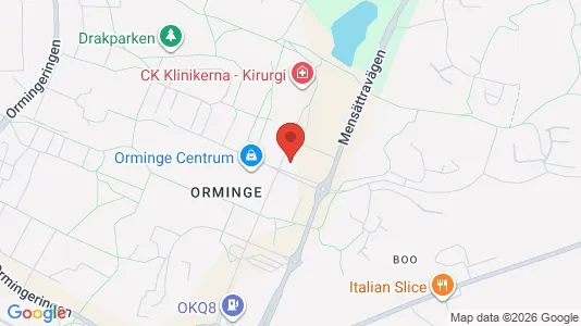 Apartments for rent i Nacka - kort over placeringen