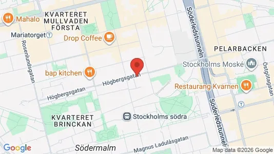 Apartments for rent i Södermalm - kort over placeringen