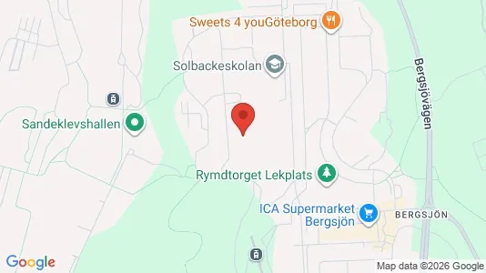 Apartments for rent i Gothenburg East - kort over placeringen