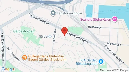 Apartments for rent i Gärdet/Djurgården - kort over placeringen