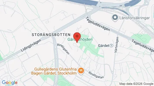 Apartments for rent i Gärdet/Djurgården - kort over placeringen