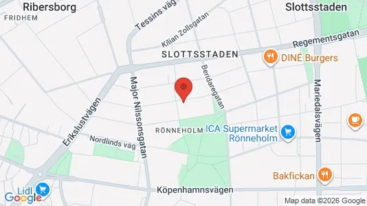 Apartments for rent i Malmö City - kort over placeringen