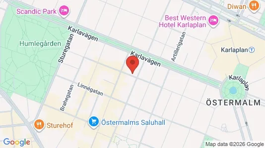 Apartments for rent i Östermalm - kort over placeringen