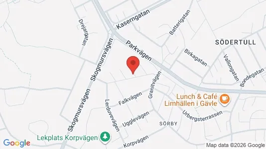 Apartments for rent i Gävle - kort over placeringen