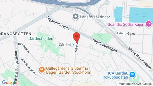 Apartments for rent i Gärdet/Djurgården - kort over placeringen