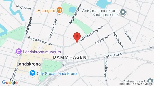 Apartments for rent i Landskrona - kort over placeringen