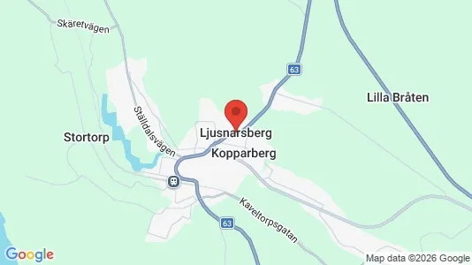 Houses for rent i Ljusnarsberg - kort over placeringen