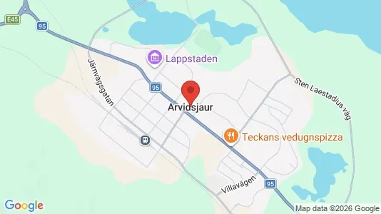 Houses for rent i Arvidsjaur - kort over placeringen