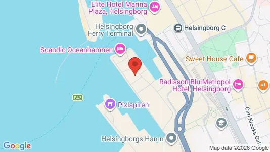 Apartments for rent i Helsingborg - kort over placeringen