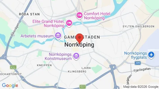 Houses for rent i Norrköping - kort over placeringen