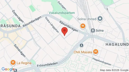 Apartments for rent i Solna - kort over placeringen