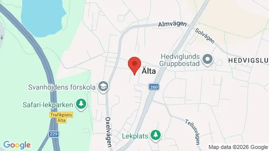 Apartments for rent i Nacka - kort over placeringen