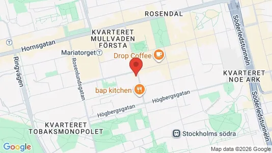 Apartments for rent i Södermalm - kort over placeringen
