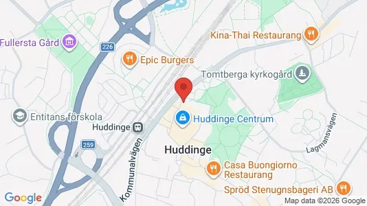 Apartments for rent i Huddinge - kort over placeringen