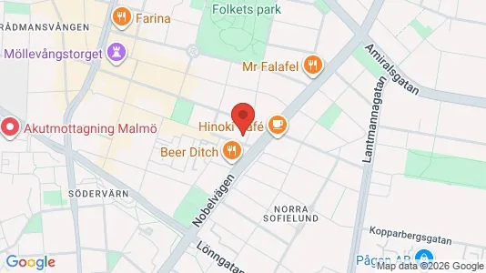 Apartments for rent i Malmö City - kort over placeringen