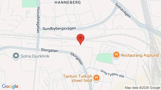 Apartments for rent i Solna - kort over placeringen