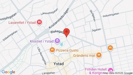 Apartments for rent i Ystad - kort over placeringen