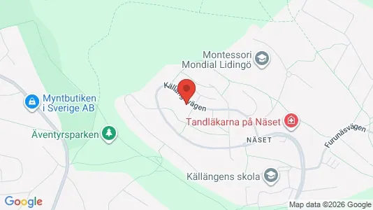 Apartments for rent i Lidingö - kort over placeringen
