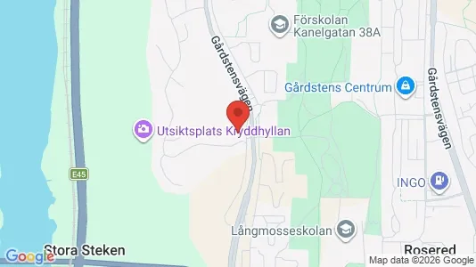 Apartments for rent i Angered - kort over placeringen