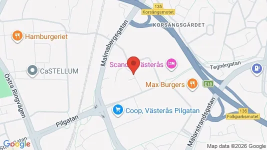 Apartments for rent i Västerås - kort over placeringen
