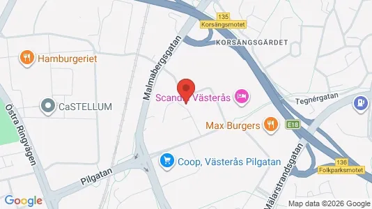 Apartments for rent i Västerås - kort over placeringen