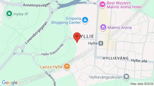 Apartments for rent i Hyllie - kort over placeringen
