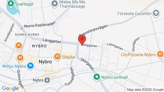 Apartments for rent i Nybro - kort over placeringen