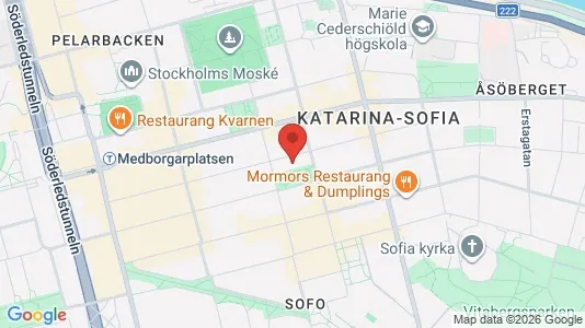 Apartments for rent i Södermalm - kort over placeringen