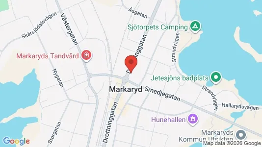 Apartments for rent i Markaryd - kort over placeringen