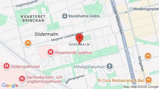 Apartments for rent i Södermalm - kort over placeringen