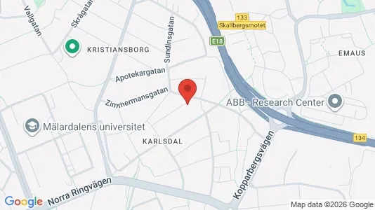 Apartments for rent i Västerås - kort over placeringen