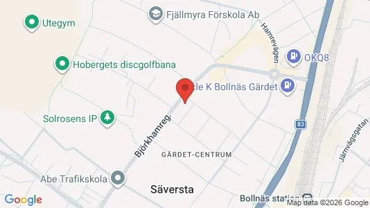 Rooms for rent i Bollnäs - kort over placeringen