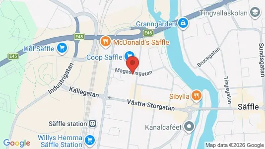 Apartments for rent i Säffle - kort over placeringen