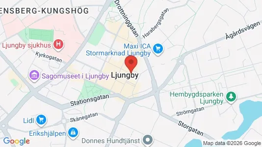 Apartments for rent i Ljungby - kort over placeringen