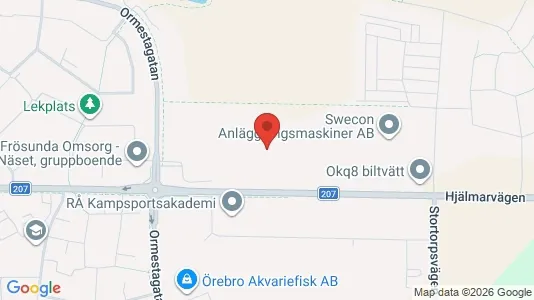 Apartments for rent i Örebro - kort over placeringen