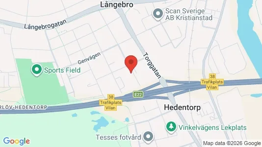 Apartments for rent i Kristianstad - kort over placeringen