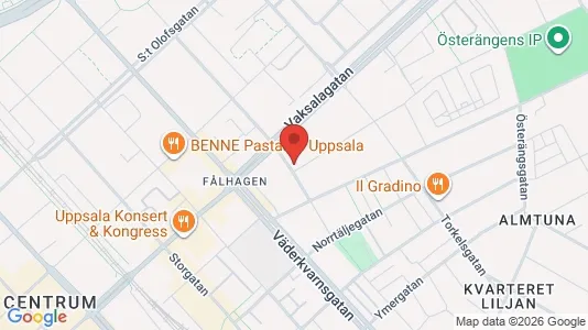Apartments for rent i Uppsala - kort over placeringen