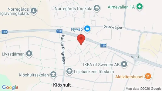Apartments for rent i Älmhult - kort over placeringen