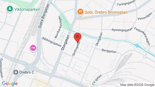 Apartments for rent i Örebro - kort over placeringen