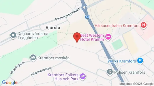 Apartments for rent i Kramfors - kort over placeringen